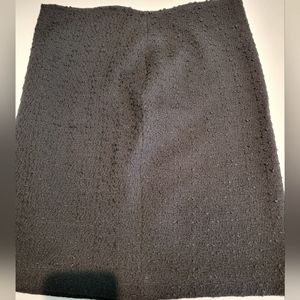 St John textured black skirt with sparkle